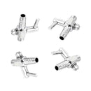 5pcs Thread Stainless Steel Aquarium Air Flow Distributor Lever Control Val Favo