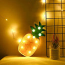 Pineapple Shape LED Night Light Battery Powered Children Bedroom Home Decor