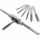 8pcs Thread Metric Machine Wrench Hand Screw Thread Plug Taps Set M3 M4 M5  Y2F8