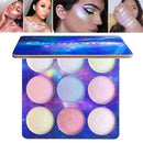 9Color Contour Face Glow Concealer Highlight Giltter Eyeshadow Makeup Palette