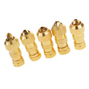 5pcs F Male Plug Connector Assembly Type for RG6 RG59 TV Antenna Coax Cable