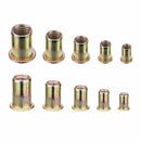 Carbon Steel Rivet Nut Insert Nutsert M4 M5 M6 M8 M10, 120 Pieces Y9O6