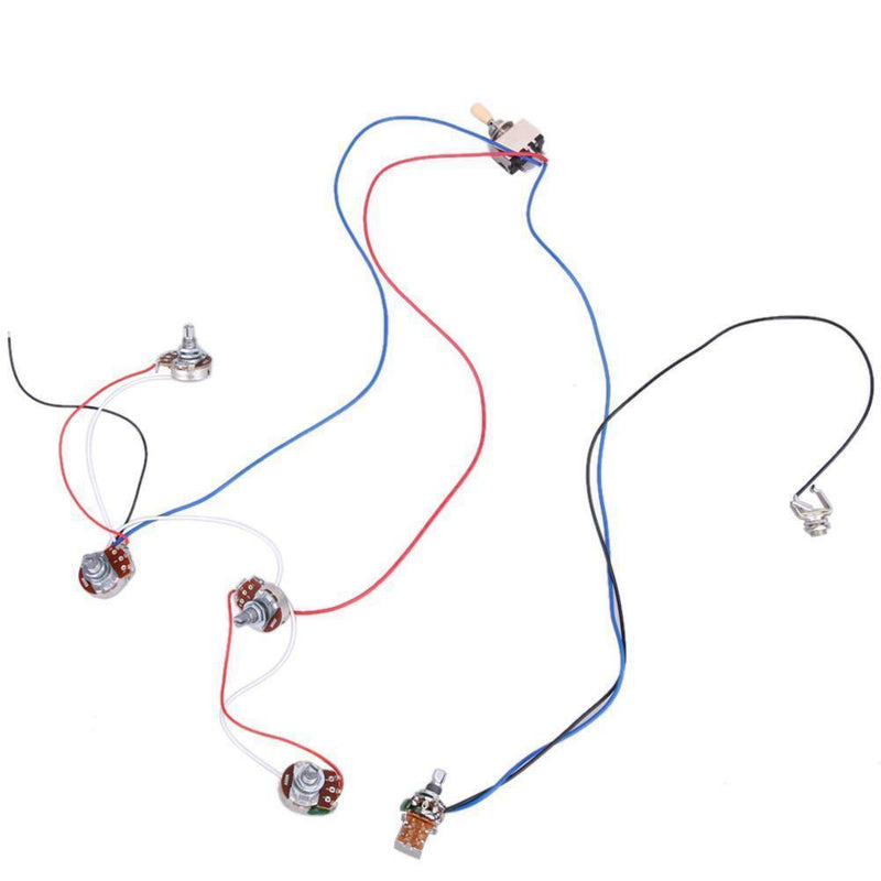 1 Set Guitar Wiring Harness Easy-Setting-up Fit for Gibson and LP Style Guitars