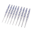 9PCS Plastic Handle Crocheting Aluminum Crochet Hooks Needles 2mm-6mm