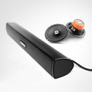 Portable 3W USB Home Theater Soundbar Stereo Speakers TV Computer Desktop Laptop