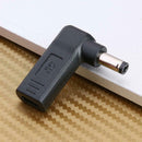 90 Degree USB3.1 USB-C Type-C Female to 5.5 x 2.1mm DC Male Plug Adapter A