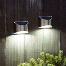 2PCS Stainless Steel Security Solar Wall Lights Outdoor Post Fence Path T1P8