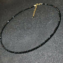 Black Mini Bead Necklace Fashion Women Choker Ladies Collar Chunky Party Jewelry