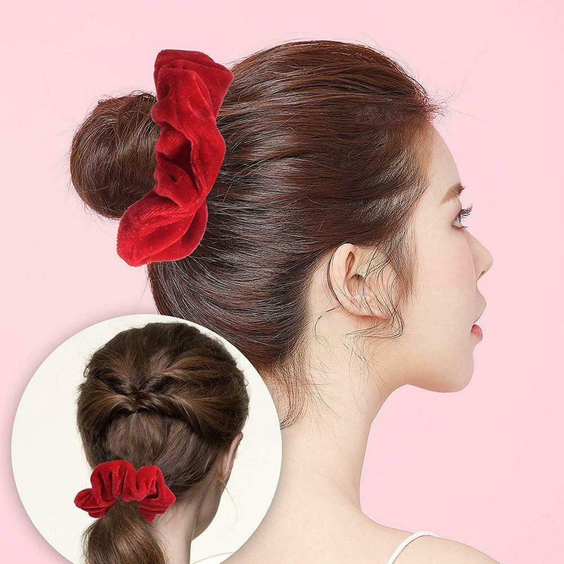 36pcs Velvet Scrunchies Women Elastic Hairband Hair Rings Ponytail Holder