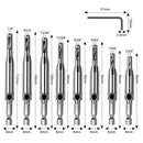 Center Drill Kit(16 Pcs),Self-Centering Hinge Tapping Drill Bit Kit For Woo G7G8