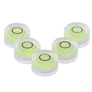5Pcs mini round bubble spirit degree mark surface level ruler measuring lj