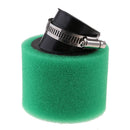Green 42mm Bent Angled Foam Air Filter 125cc Pit Quad Dirt Bike ATV Buggy