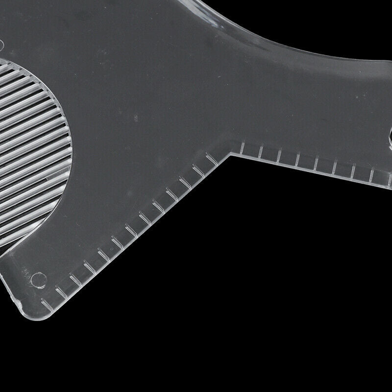 1X Men's Beard Shaping Tool Trimming Shaper Template Guide Shaving Stencil  3C