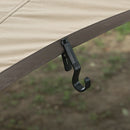 4pcs Shine Trip Outdoor Camping Tent Awning Clamp Hook Anti-slip Snap Clips