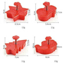 4PCS Christmas Cookie Plunger Cutter Mould Fondant Set Gift Cake M5L5 Mold K6T0