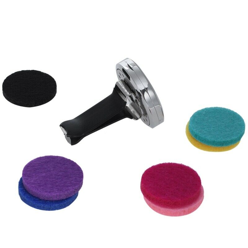 Car Air Freshener Essential Oil Aromatherapy Vent Diffuser Locket With Clip F2L3