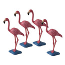 4Pcs Mini Bird Red Flamingo Models Toys Ornament Decors Collectables Statue
