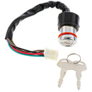 Ignition Switch Cylinder Lock for Suzuki GN 125 Scooter with Two Keys