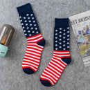 Patriotic American Flag Socks Unisex Fashion Casual Socks Fashion Wedding GifJ,a