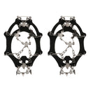1 Pair Traction Cleats Ski Snow Ice Grip Spike Crampons 18 Teeth Black L