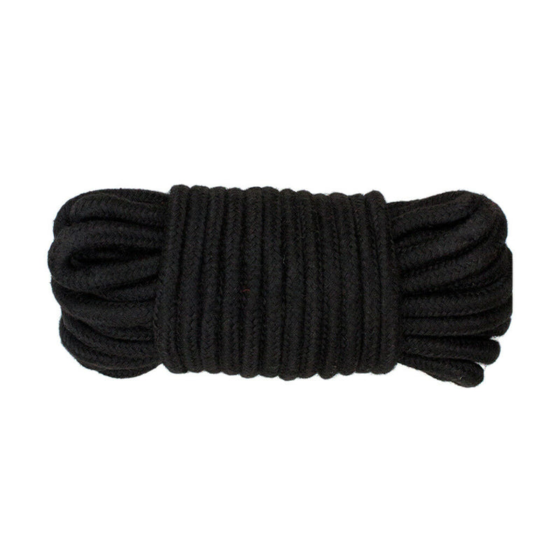 20m Multipurpose Cotton Rope Cord Thread Guy Line Macrame Jewellery - Black