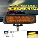 New 6 inch Led Light Bar 18W 12V/24V Led Work Light Bar Spotlight Flood Lam