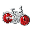 Copper-Made Bicycle Shape Brooch Badge for Men Women Coat Collar Clothes