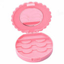 1Pc Cute Pink Plastic Bowknot False Eyelashes Storage Box Makeup Case Mirror g
