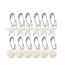 Rust Resistant Double Hooks Glide Shower Ring Hangs For Both Shower Curtain X5Y5