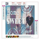 4 Pack Home Sweet Home DIY 5D Diamond Painting Full Drill Cross Stitch Decor