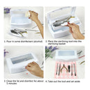Nail Sterilizer Tray Disinfection Pedicure Manicure Box Nails Art Bo Ew