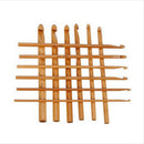 12X 6 Bamboo Handle Crochet Hook Knit Craft Knitting Needle Weave Yarn 3-10mm FT