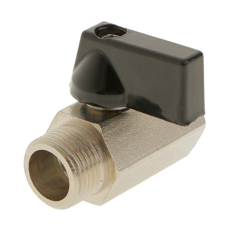Female x Male-3/8 NPT Full Port Brass Ball Valve Shut Off Switch Sand Blast