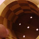 Non-Rotted Pure Chopsticks Natural High-Strength Bamboo Holder Holder Round J2CI