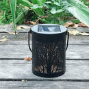 Metal Rattan Outdoor Solar Hanging LED Light Garden Yard Decoration Lamp SN9F