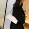Fashion Pure Women Handbag Leather Female Small Shoulder Tote Bag (White)