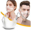4 PCS Foldable Clear Face Shield Reusable Washable Safety Mouth Cover Visor
