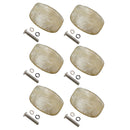 Set of 6 Plastic Guitars Tuning Peg Buttons Handle with Screws Gaskets Musical