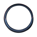 1Pc Car PVC Leather Steering Wheel Cover Anti-slip Protector Fit 38cm/15 EDE