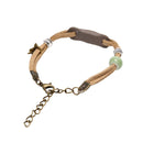 Handmade Ceramic Flower Bracelets Women Retro Beads Weave Charm Bangles Jewe BX