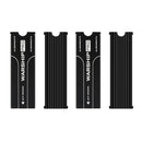 2 Pieces Aluminum Heatsink Black PCIe NVMe M.2 2280 SSD Silicone Thermal Pad