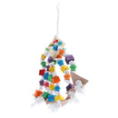 2 Pcs Bird Swing Toys,Parrot Chewing Toys,Colorful Parrot Cage Hanging Decor