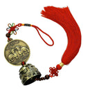 2 Pieces Wind Chime Hanging Bell Charm Chinese Knot Feng Shui Decor Ornament,