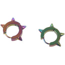 Men's women's fashion Titanium Steel Punk Rivet Ear Studs Gothic Hoop Earri O8E1