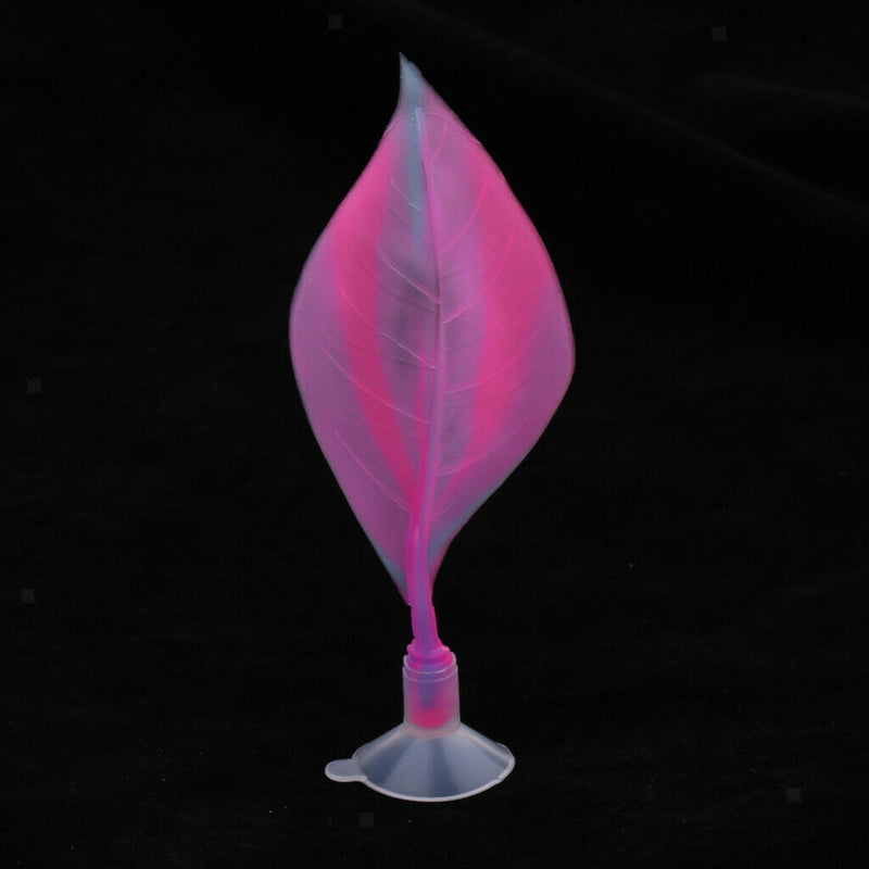 Simulation Water Leaves Plant Aquarium Fish Tank Landscape Decor Purple