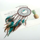 Handmade Dream Catcher LED Light Feathers Wall Hanging Dreamcatcher Decor