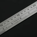 12 inch Double Sided Metal Steel Measuring Ruler Scale Office Supply