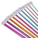11Pcs/Set Crochet Hooks Needle Set Tunisian Afghan Knitting Tools 10.6" 2-8