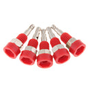 10 Pcs Black & Red 2mm Banana Plugs Connectors Jack Socket for Speaker, Easy to