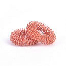 5pcs Copper Color Finger Massage Ring Acupuncture Ring Body Relax Hand Massager